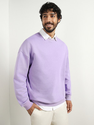 NOBERO Full Sleeve Solid Men Sweatshirt