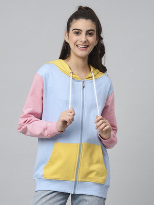 THE DRY STATE Full Sleeve Color Block Women Sweatshirt