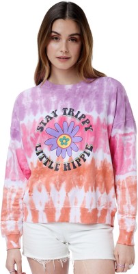 The Souled Store Full Sleeve Dyed Women Sweatshirt