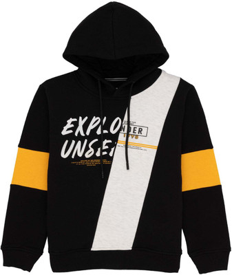 Status Quo Full Sleeve Color Block Boys Sweatshirt