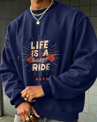 AUSK Full Sleeve Graphic Print Men Sweatshirt