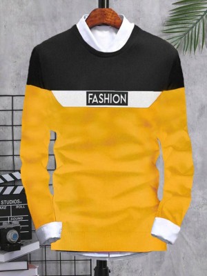 GLOBAL NOMAD Full Sleeve Color Block Men Sweatshirt