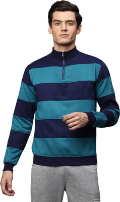 High Star Full Sleeve Striped Men Sweatshirt