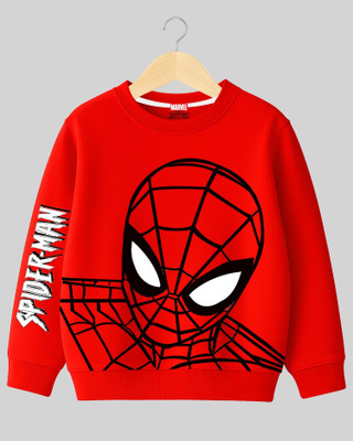 MARVEL BY MISS & CHIEF Full Sleeve Printed Boys Sweatshirt
