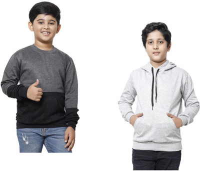 AE Trends Full Sleeve Solid Boys Sweatshirt
