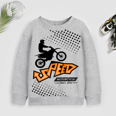 Trampoline Full Sleeve Printed Boys Sweatshirt