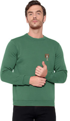 nikline Full Sleeve Solid Men Sweatshirt