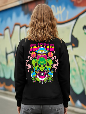 Benny Brooks Full Sleeve Graphic Print Women Sweatshirt