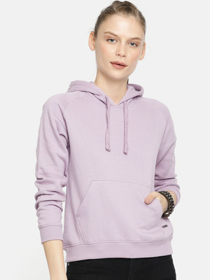 Roadster Full Sleeve Solid Women Sweatshirt