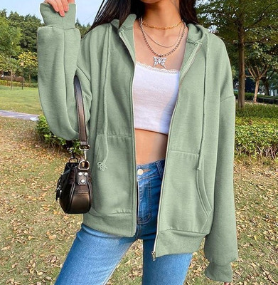 FARICON Full Sleeve Solid Women Sweatshirt