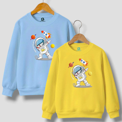 cottbray Full Sleeve Graphic Print Boys Sweatshirt