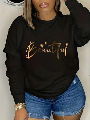 PWTI Full Sleeve Printed Women Sweatshirt