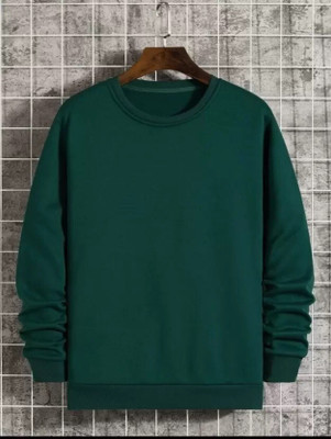 UllasPemium Full Sleeve Solid Men Sweatshirt