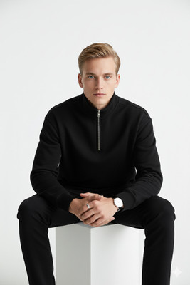 Alvis Trends Full Sleeve Solid Men Sweatshirt