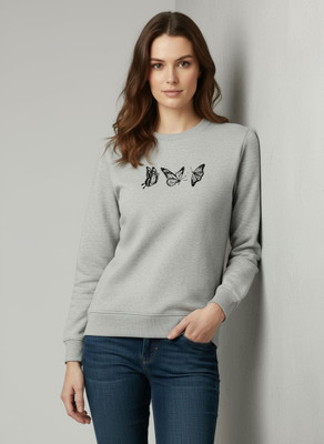 Calm Down Full Sleeve Graphic Print Women Sweatshirt