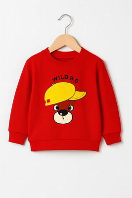 modiva Full Sleeve Solid Boys & Girls Sweatshirt