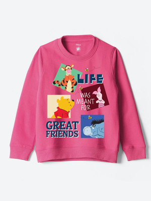 YK Disney Full Sleeve Printed Girls Sweatshirt