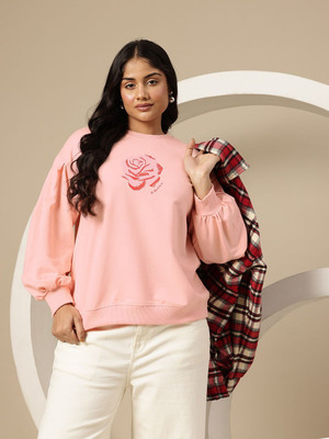 Sztori Full Sleeve Printed Women Sweatshirt
