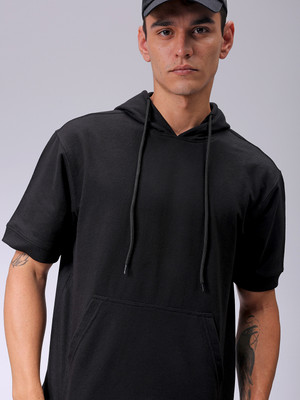 The Indian Garage Co. Short Sleeve Solid Men Sweatshirt