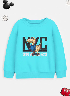 JONIMONI Full Sleeve Self Design Boys Reversible Sweatshirt