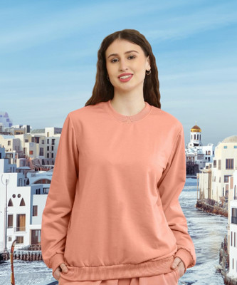 The Unicharm Full Sleeve Solid Women Sweatshirt