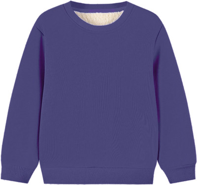 TeeWee Full Sleeve Solid Baby Boys & Baby Girls Sweatshirt