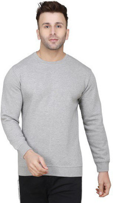 Cryptic Full Sleeve Solid Men Sweatshirt
