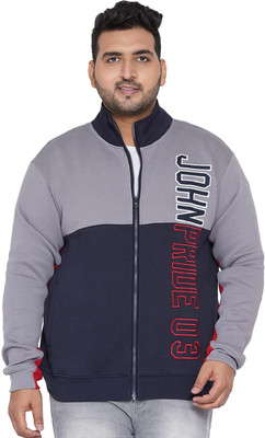 JOHN PRIDE Full Sleeve Color Block Men Sweatshirt