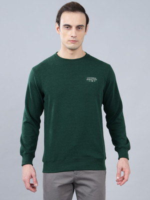 CANTABIL Full Sleeve Self Design Men Sweatshirt