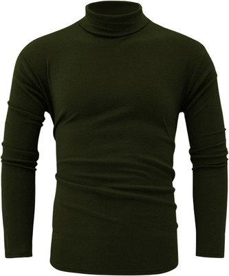 THE BLAZZE Full Sleeve Solid Men Sweatshirt