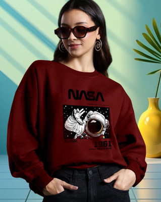 AUSK Full Sleeve Printed Women Sweatshirt