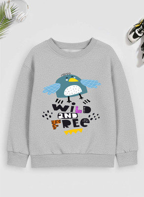 Kids Craft Full Sleeve Self Design Girls Reversible Sweatshirt