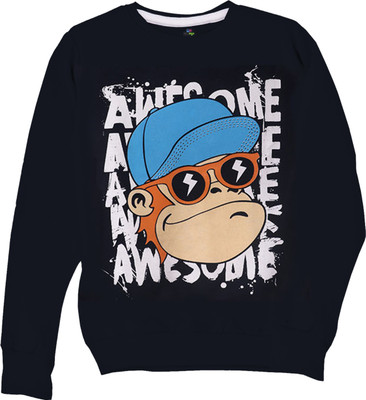 MINI MYN Full Sleeve Graphic Print Boys Sweatshirt