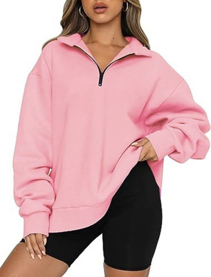 rino Full Sleeve Solid Women Sweatshirt