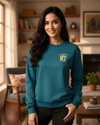 FLYIND VOGUE OUTFIT Full Sleeve Solid, Printed Women Sweatshirt