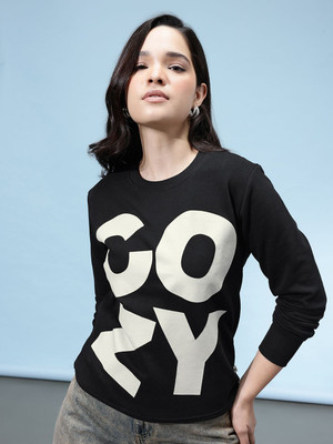 Glitchez Full Sleeve Printed Women Sweatshirt