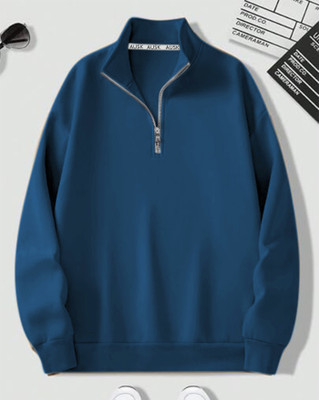 AUSK Full Sleeve Solid Men Sweatshirt