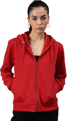 Aster Full Sleeve Solid Women Sweatshirt