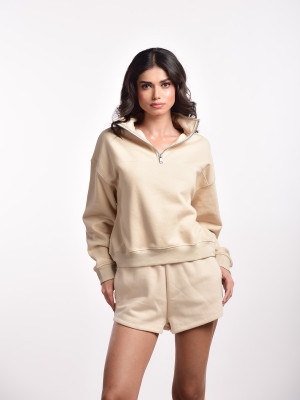 Femmora Full Sleeve Solid Women Sweatshirt