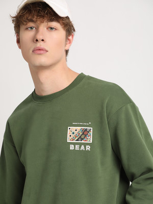 THE BEAR HOUSE Full Sleeve Printed Men Sweatshirt