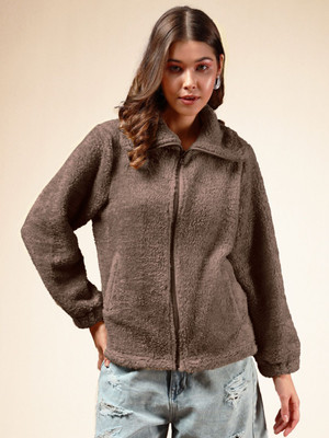 THE DRY STATE Full Sleeve Self Design Women Sweatshirt
