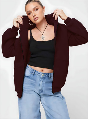 HouseOfCommon Full Sleeve Solid Women Sweatshirt