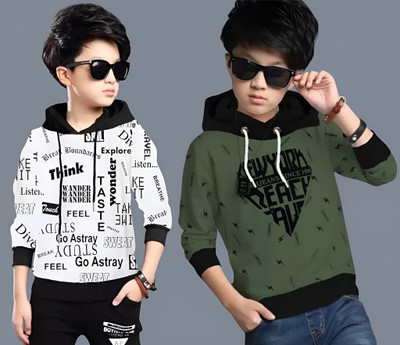 LilBits Full Sleeve Printed Boys Sweatshirt