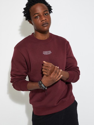 MAX Full Sleeve Solid Men Sweatshirt