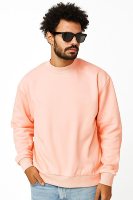 ADIXUS Full Sleeve Solid Men Sweatshirt