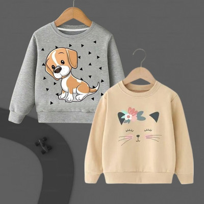 toystshirt Full Sleeve Printed Baby Boys & Baby Girls Sweatshirt