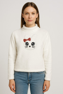 HRB Club Collection Full Sleeve Embroidered Women Sweatshirt