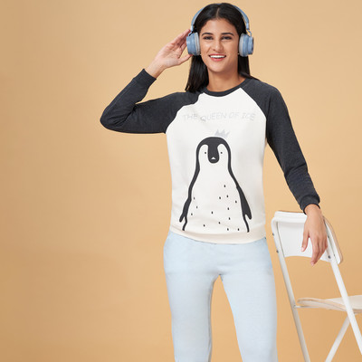 Dreamz by Pantaloons Full Sleeve Embellished Women Sweatshirt