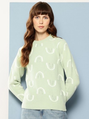 Aarika Full Sleeve Solid Women Sweatshirt