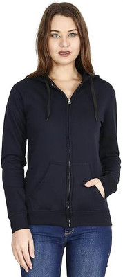 HARI OM FASHION Full Sleeve Solid Women Sweatshirt